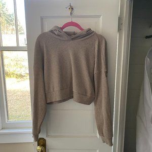 Alo ribbed crop hoodie